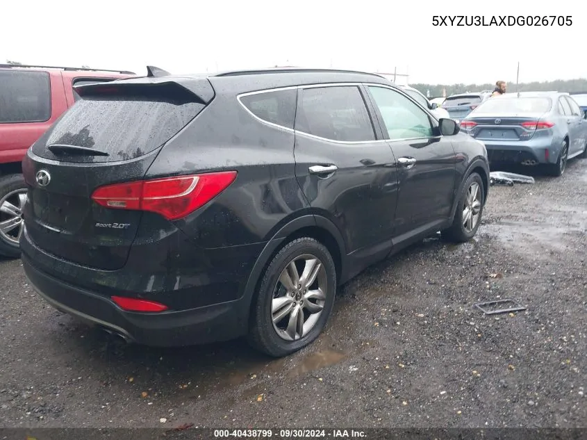 5XYZU3LAXDG026705 2013 Hyundai Santa Fe Sport 2.0T