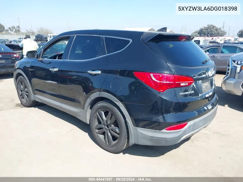 2013 Hyundai Santa Fe Sport 2.0T VIN: 5XYZW3LA6DG018398 Lot: 40447697