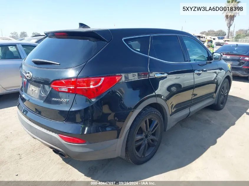 5XYZW3LA6DG018398 2013 Hyundai Santa Fe Sport 2.0T