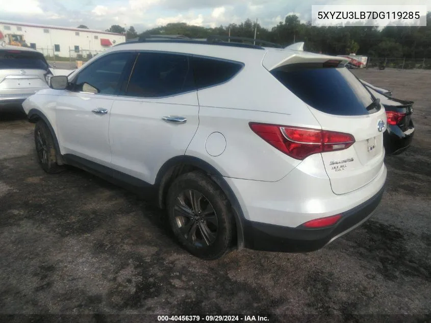 2013 Hyundai Santa Fe Sport VIN: 5XYZU3LB7DG119285 Lot: 40456379