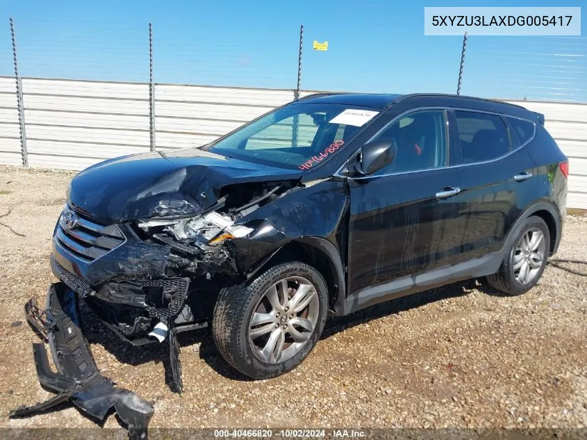 5XYZU3LAXDG005417 2013 Hyundai Santa Fe Sport 2.0T