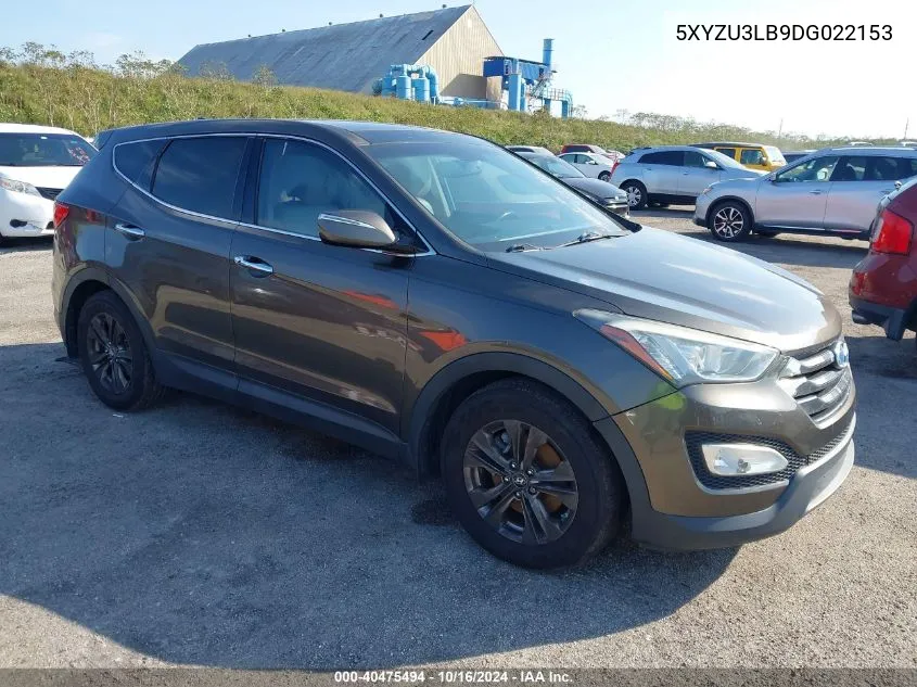 2013 Hyundai Santa Fe Sport VIN: 5XYZU3LB9DG022153 Lot: 40475494