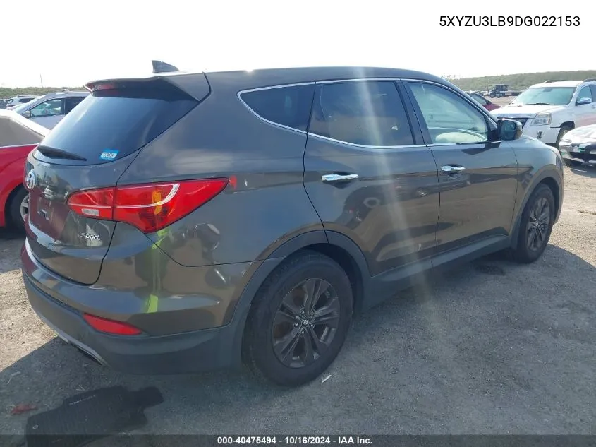 2013 Hyundai Santa Fe Sport VIN: 5XYZU3LB9DG022153 Lot: 40475494