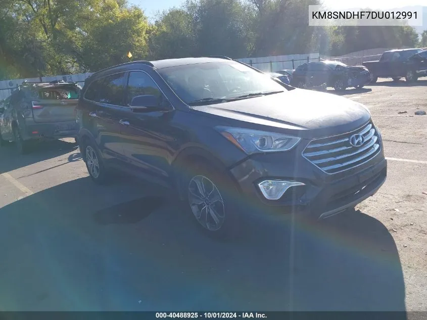 2013 Hyundai Santa Fe Gls VIN: KM8SNDHF7DU012991 Lot: 40488925