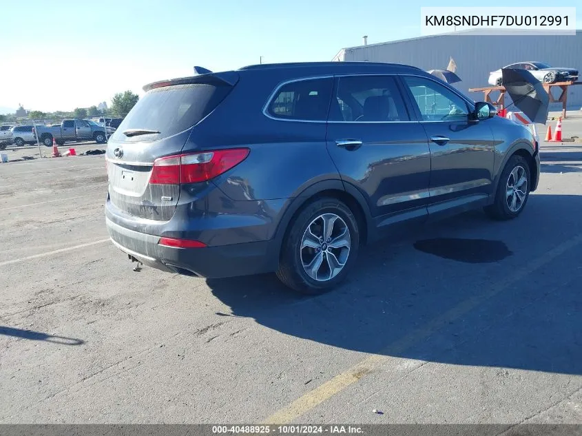 2013 Hyundai Santa Fe Gls VIN: KM8SNDHF7DU012991 Lot: 40488925