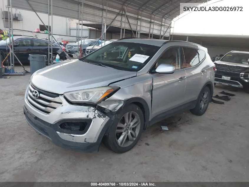 2013 Hyundai Santa Fe Sport 2.0T VIN: 5XYZUDLA3DG026972 Lot: 40499768