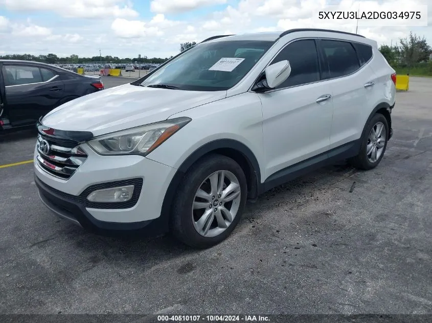 2013 Hyundai Santa Fe Sport 2.0T VIN: 5XYZU3LA2DG034975 Lot: 40510107