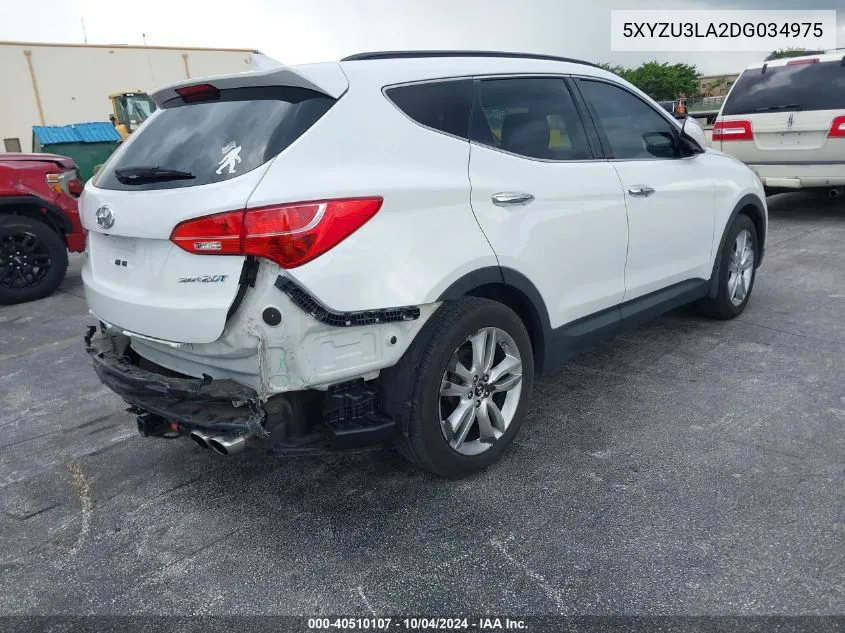 2013 Hyundai Santa Fe Sport 2.0T VIN: 5XYZU3LA2DG034975 Lot: 40510107