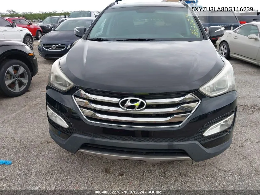 2013 Hyundai Santa Fe Sport 2.0T VIN: 5XYZU3LA8DG116239 Lot: 40532278