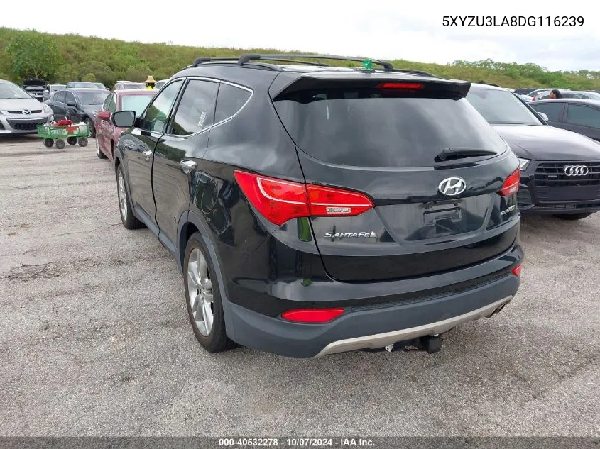 2013 Hyundai Santa Fe Sport 2.0T VIN: 5XYZU3LA8DG116239 Lot: 40532278