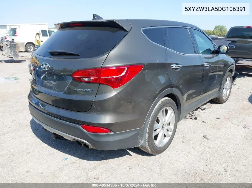 2013 Hyundai Santa Fe Sport 2.0T VIN: 5XYZW3LA5DG106391 Lot: 40534986