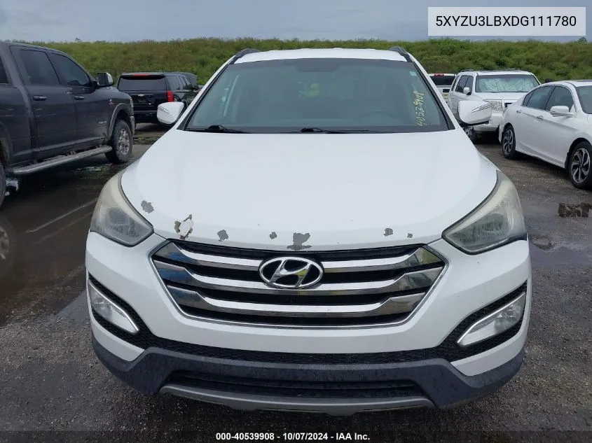 2013 Hyundai Santa Fe Sport VIN: 5XYZU3LBXDG111780 Lot: 40539908