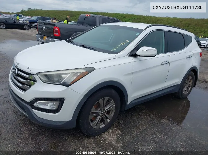 2013 Hyundai Santa Fe Sport VIN: 5XYZU3LBXDG111780 Lot: 40539908