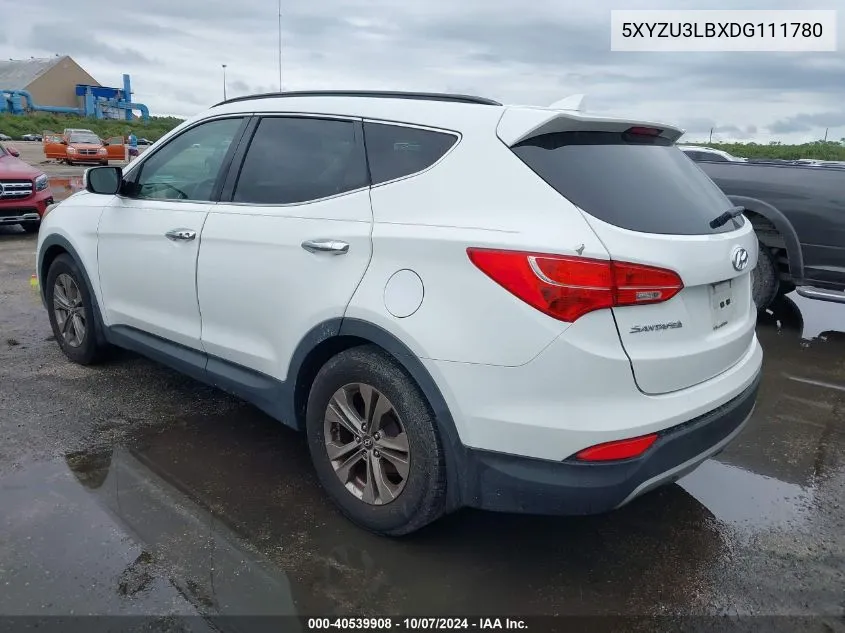 2013 Hyundai Santa Fe Sport VIN: 5XYZU3LBXDG111780 Lot: 40539908