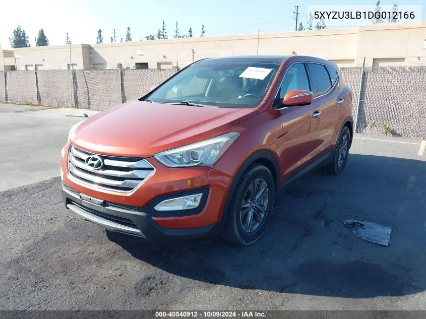 2013 Hyundai Santa Fe Sport VIN: 5XYZU3LB1DG012166 Lot: 40540912