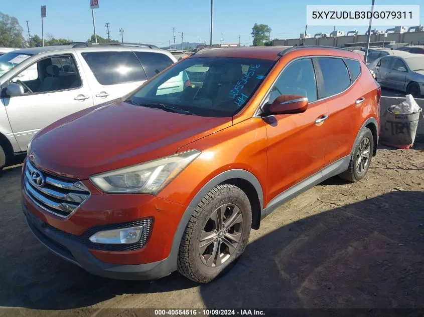 2013 Hyundai Santa Fe VIN: 5XYZUDLB3DG079311 Lot: 40554516