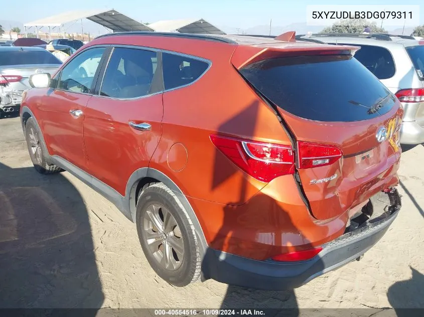 2013 Hyundai Santa Fe VIN: 5XYZUDLB3DG079311 Lot: 40554516