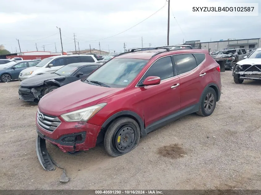 2013 Hyundai Santa Fe Sport VIN: 5XYZU3LB4DG102587 Lot: 40591290