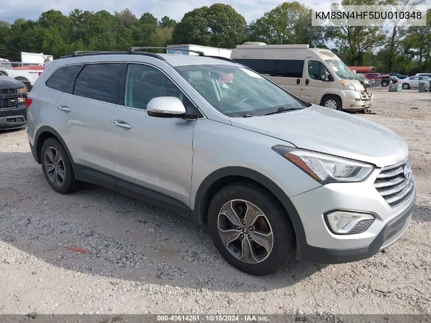 2013 Hyundai Santa Fe Gls VIN: KM8SN4HF5DU010348 Lot: 40614261