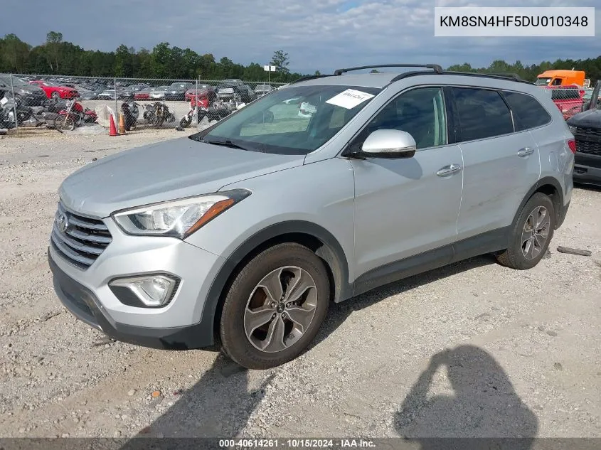 2013 Hyundai Santa Fe Gls VIN: KM8SN4HF5DU010348 Lot: 40614261