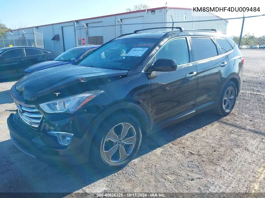 2013 Hyundai Santa Fe Gls VIN: KM8SMDHF4DU009484 Lot: 40626325