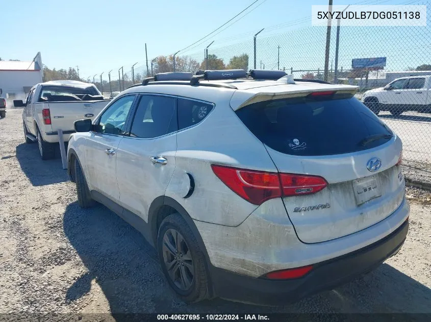 5XYZUDLB7DG051138 2013 Hyundai Santa Fe Sport