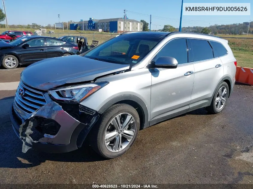 2013 Hyundai Santa Fe Limited VIN: KM8SR4HF9DU005626 Lot: 40628523