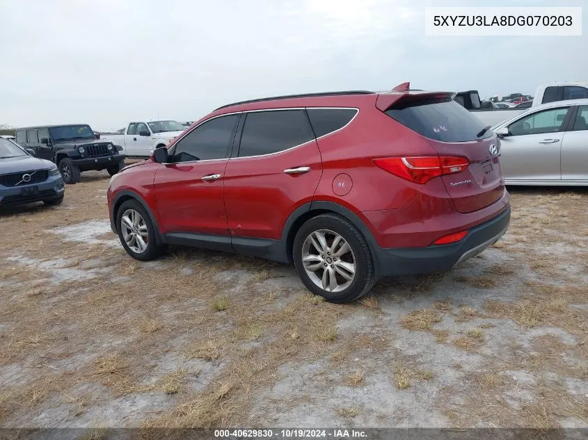 5XYZU3LA8DG070203 2013 Hyundai Santa Fe Sport