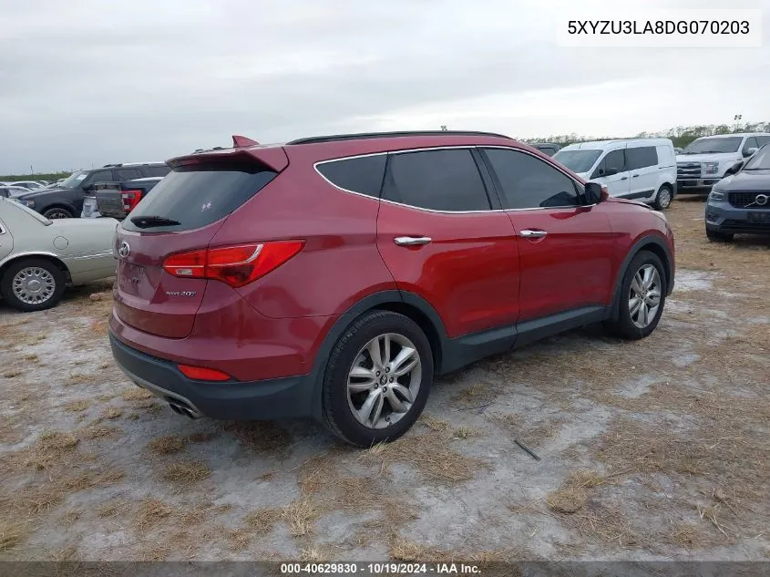 5XYZU3LA8DG070203 2013 Hyundai Santa Fe Sport