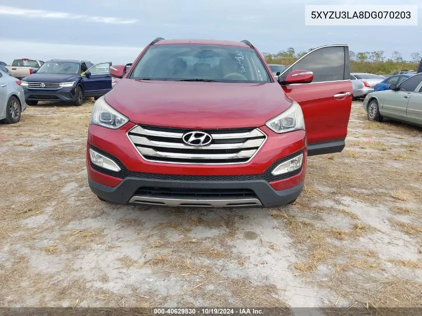 2013 Hyundai Santa Fe Sport VIN: 5XYZU3LA8DG070203 Lot: 40629830