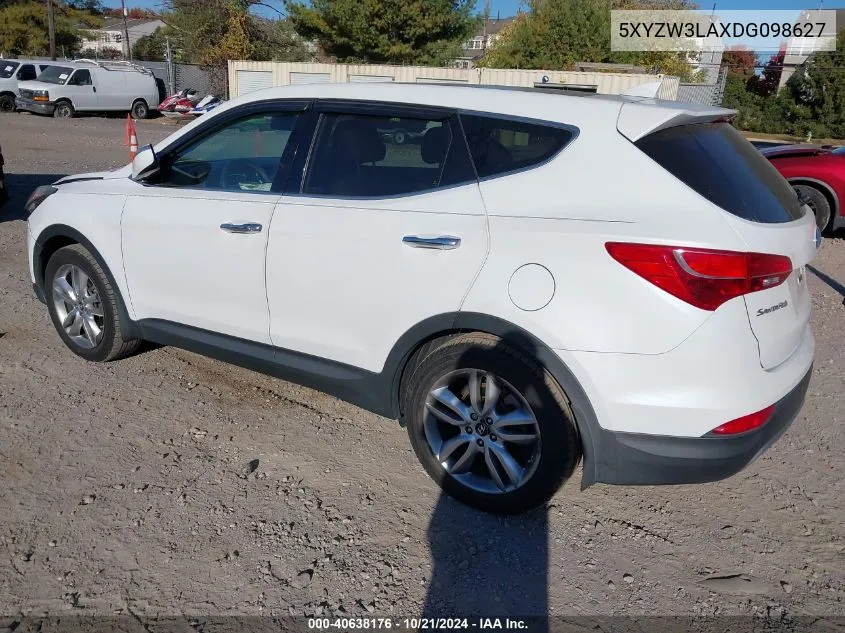 5XYZW3LAXDG098627 2013 Hyundai Santa Fe Sport