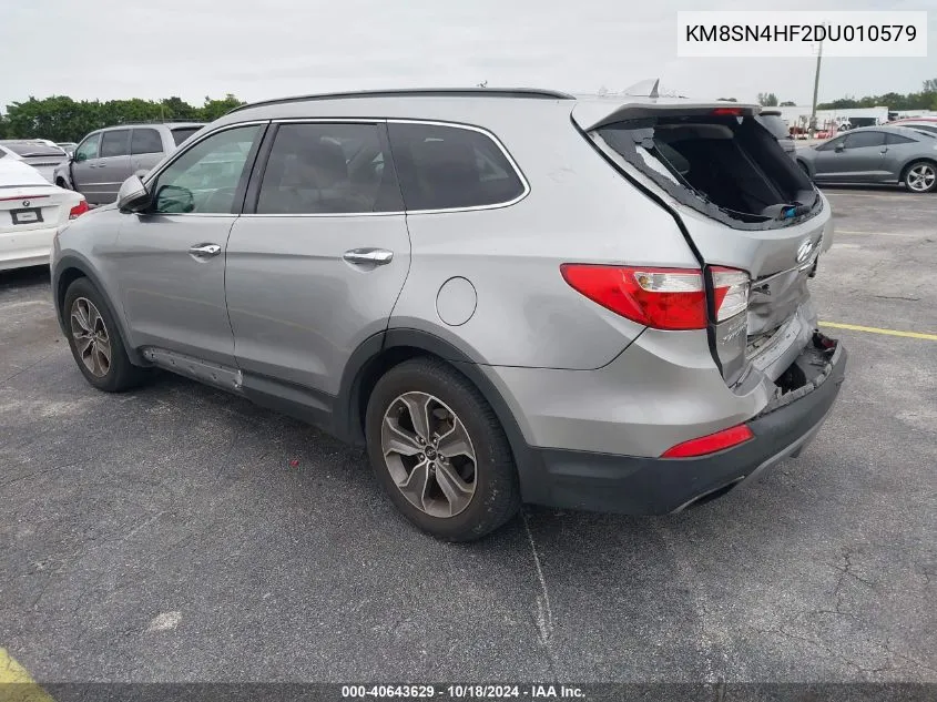 KM8SN4HF2DU010579 2013 Hyundai Santa Fe Gls