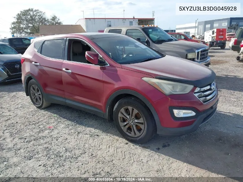 2013 Hyundai Santa Fe Sport VIN: 5XYZU3LB3DG045928 Lot: 40653884