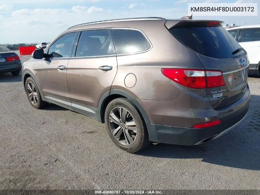 KM8SR4HF8DU003172 2013 Hyundai Santa Fe Limited