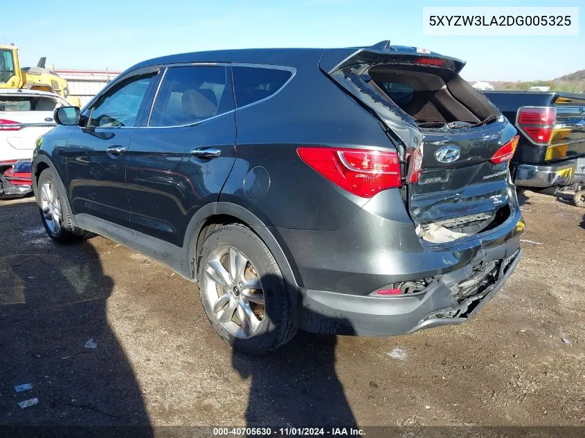 2013 Hyundai Santa Fe Sport 2.0T VIN: 5XYZW3LA2DG005325 Lot: 40705630