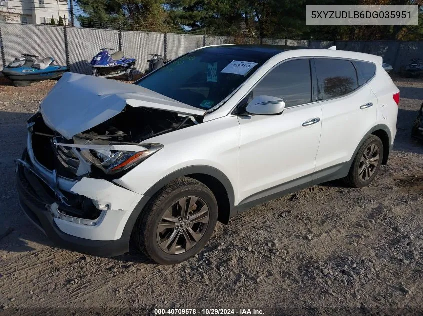 2013 Hyundai Santa Fe Sport VIN: 5XYZUDLB6DG035951 Lot: 40709578