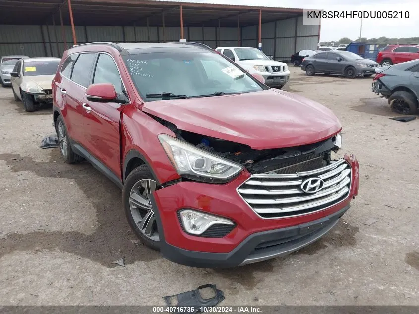 2013 Hyundai Santa Fe Limited VIN: KM8SR4HF0DU005210 Lot: 40716735