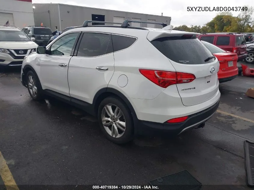 2013 Hyundai Santa Fe Sport 2.0T VIN: 5XYZUDLA8DG043749 Lot: 40719384