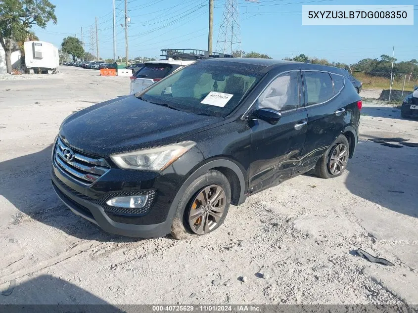 2013 Hyundai Santa Fe Sport VIN: 5XYZU3LB7DG008350 Lot: 40725629