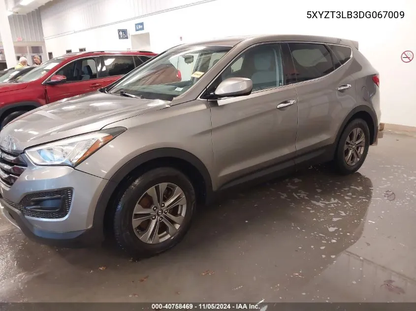 2013 Hyundai Santa Fe Sport VIN: 5XYZT3LB3DG067009 Lot: 40758469