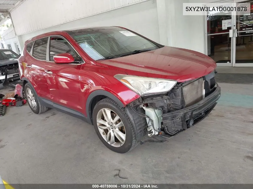 2013 Hyundai Santa Fe Sport 2.0T VIN: 5XYZW3LA1DG001878 Lot: 40759006