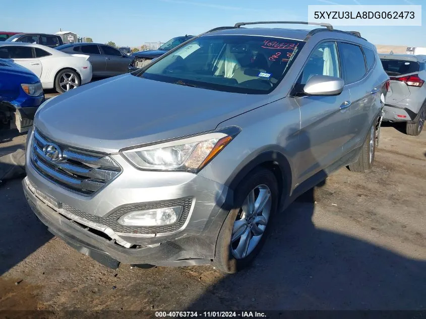 2013 Hyundai Santa Fe Sport 2.0T VIN: 5XYZU3LA8DG062473 Lot: 40763734