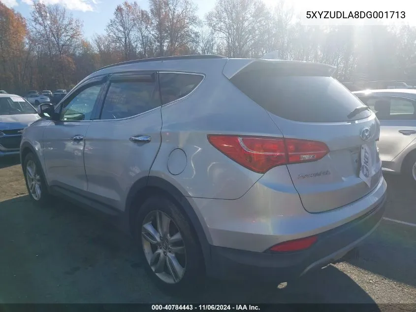 2013 Hyundai Santa Fe Sport 2.0T VIN: 5XYZUDLA8DG001713 Lot: 40784443