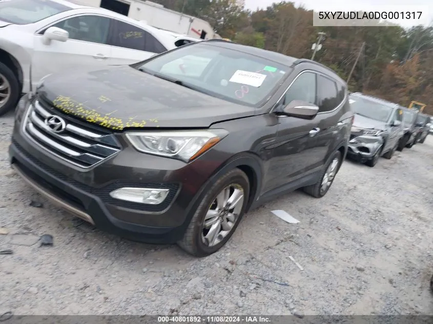 2013 Hyundai Santa Fe Sport 2.0T VIN: 5XYZUDLA0DG001317 Lot: 40801892