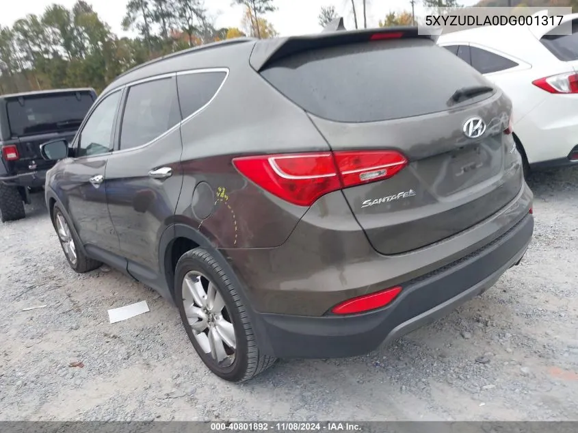 2013 Hyundai Santa Fe Sport 2.0T VIN: 5XYZUDLA0DG001317 Lot: 40801892