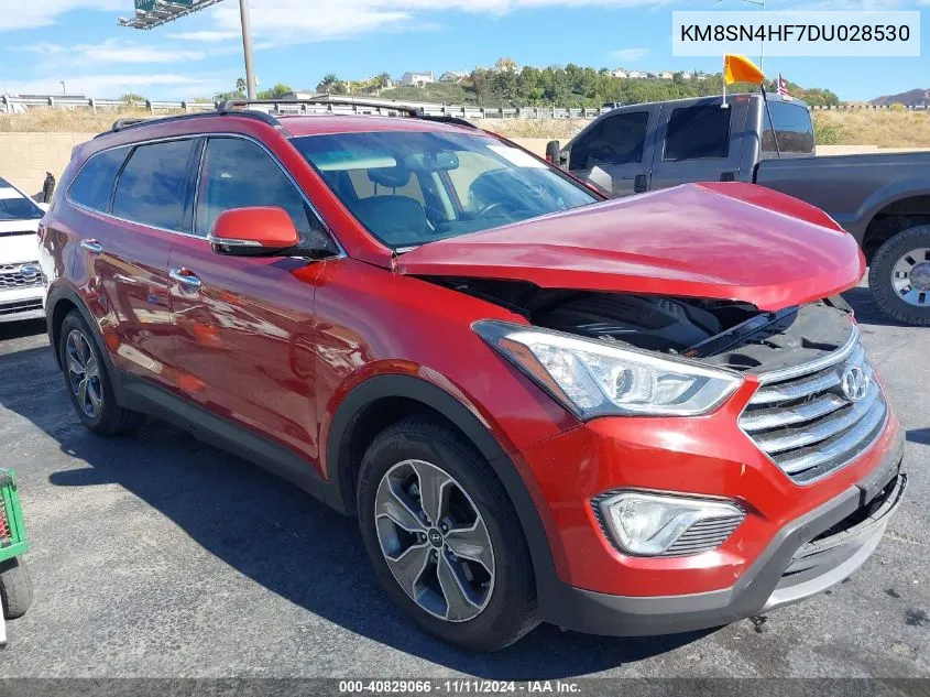 2013 Hyundai Santa Fe Gls VIN: KM8SN4HF7DU028530 Lot: 40829066