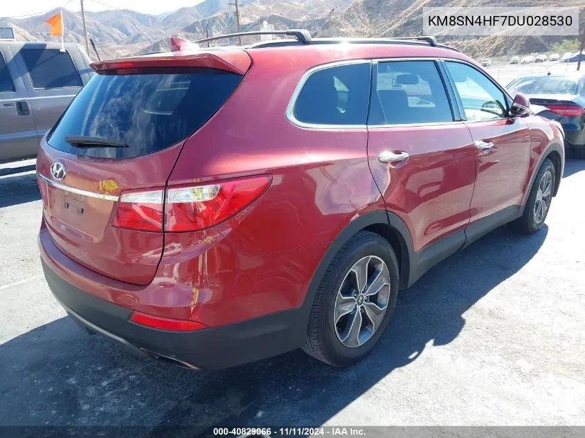 2013 Hyundai Santa Fe Gls VIN: KM8SN4HF7DU028530 Lot: 40829066