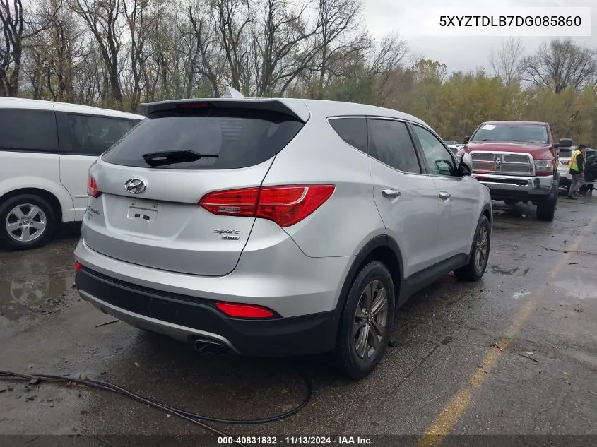 2013 Hyundai Santa Fe Sport VIN: 5XYZTDLB7DG085860 Lot: 40831832