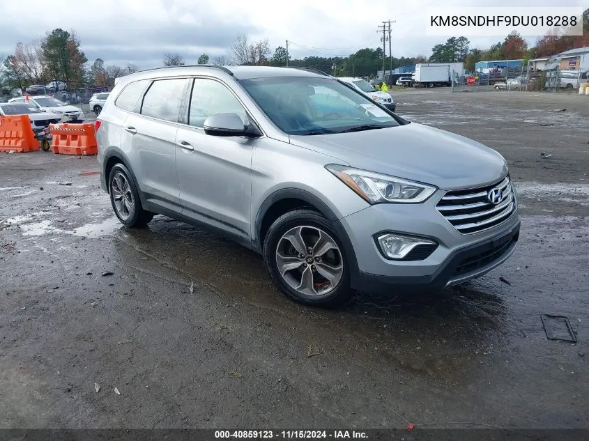 2013 Hyundai Santa Fe Gls VIN: KM8SNDHF9DU018288 Lot: 40859123