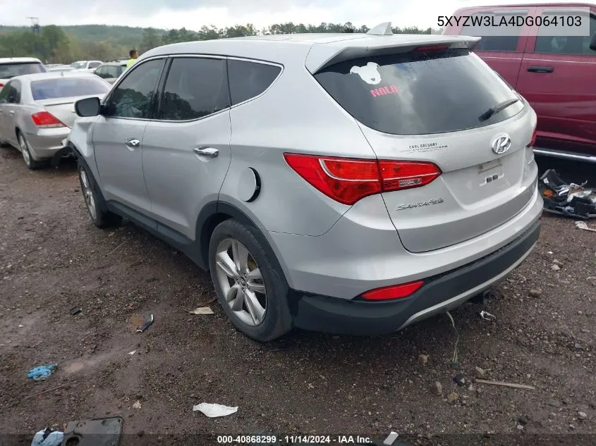 2013 Hyundai Santa Fe Sport 2.0T VIN: 5XYZW3LA4DG064103 Lot: 40868299